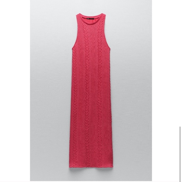 ZARA Knit Dress Fuchsia - Picture 5 of 7